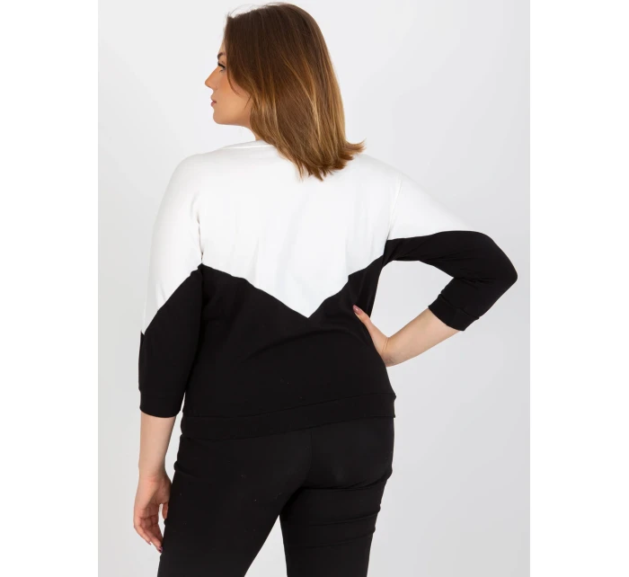 Dámská halenka RV BZ 8462.40P bílá a černá - FPrice