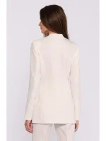 Květinové sako kost model 20502942 - STYLOVE Květinové sako kost model 20502942 - STYLOVE