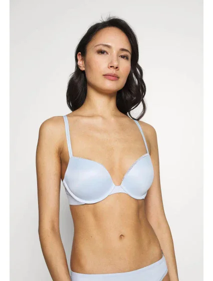 Podprsenka push-up QF4083E-GR4 modrá - Calvin Klein Podprsenka push-up QF4083E-GR4 modrá - Calvin Klein