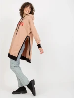 Dlouhá mikina VI BL 327.70P hnědá - FPrice