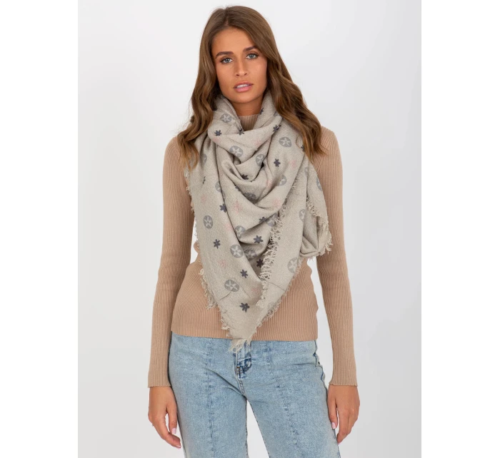 Dámský šátek AT CH 23505 1.55 Šedá vzor - FPrice