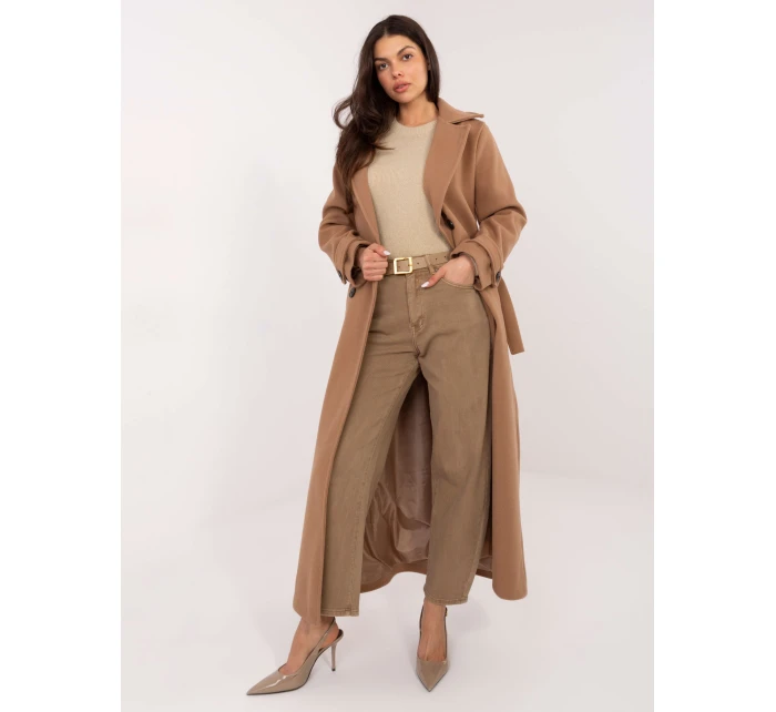 Dámské riflové kalhoty J1571 6.08 hnědé - FPrice