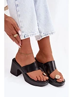 Klapky na podpatku model 225375 Step in style