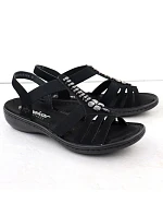 Dámské sandály černé model 22068356 - Rieker Dámské sandály černé model 22068356 - Rieker