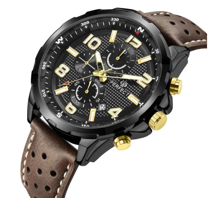 Pánské hodinky + krabička model 21804883 - PERFECT Pánské hodinky + krabička model 21804883 - PERFECT