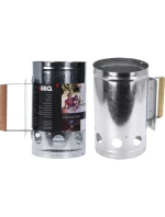 KOMÍNOVÝ PODPALOVAČ PRO GRILOVÁNÍ 27,5 CM VYSOKÝ S DŘEVĚNOU RUKOJETÍ