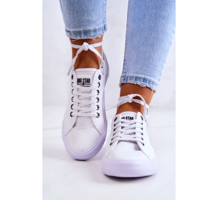Dámské Tenisky BIG STAR model 21546330 Bíle - Big Star Shoes Dámské Tenisky BIG STAR model 21546330 Bíle - Big Star Shoes