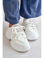 Dámské tenisky na masivní podrážce bílé model 21667383 - Boto Dámské tenisky na masivní podrážce bílé model 21667383 - Boto