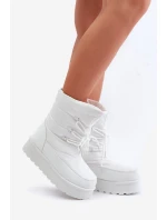 Sněhule na platformě se zipem Big Star model 21678307 Bílé - Big Star Shoes