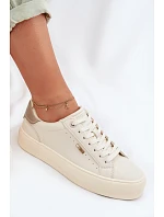 Sneakers na platformě Big Star TT274806 Béžové