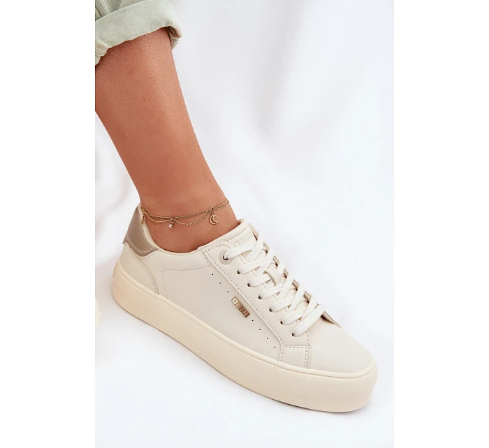 Sneakers na platformě Big Star TT274806 Béžové