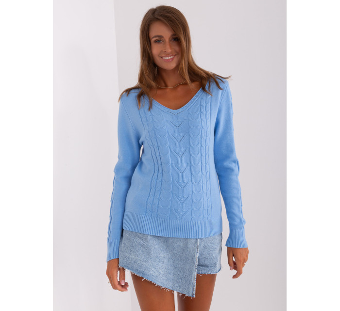 Sweter AT SW 2329.98P jasny niebieski