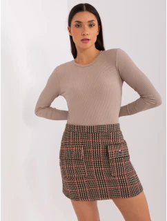 Spódnica LK SD model 19077516 czarno czerwony - FPrice