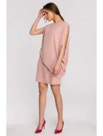 šaty pudrové model 18003482 - STYLOVE šaty pudrové model 18003482 - STYLOVE