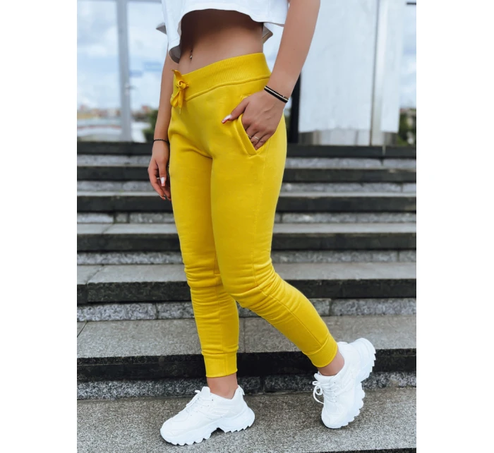 Dámské tepláky FITS žluté UY0534