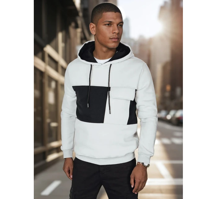 Pánská šedá mikina s kapucí Dstreet model 21986056 - FashionStreet Pánská šedá mikina s kapucí Dstreet model 21986056 - FashionStreet