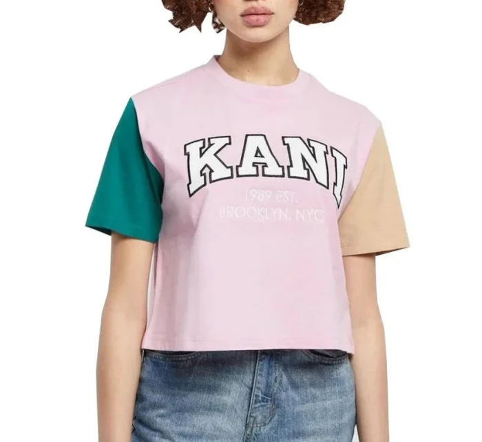 Tričko Karl Kani Serif Crop Block Tee W 6130859