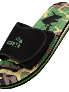 Kubota žabky na suchý zip multicolor moro black K24AW-100-002-23-1