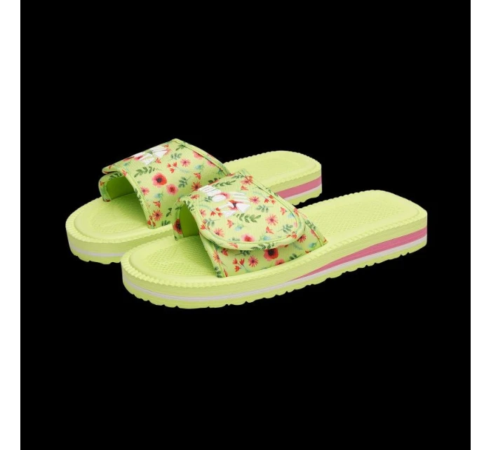 Kubota klopy na suchý zip vícebarevné květinově zelené K25SS-100-001-18-1