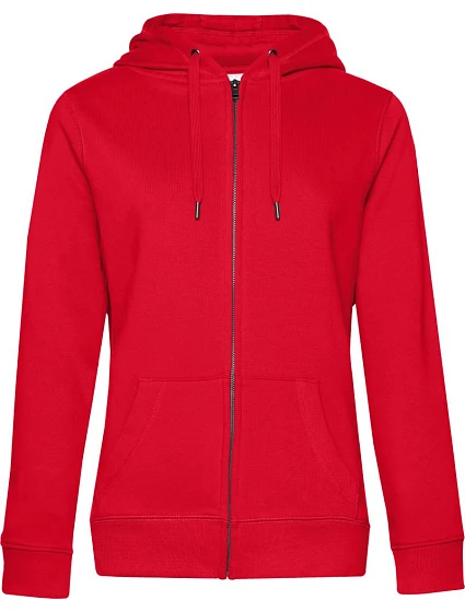 B&C QUEEN Zipped Hood_° Dámská mikina s kapucí 01.W03Q red B&C QUEEN Zipped Hood_° Dámská mikina s kapucí 01.W03Q red
