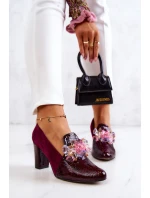 Semišové lodičky z kůže s model 21577735 - Boto