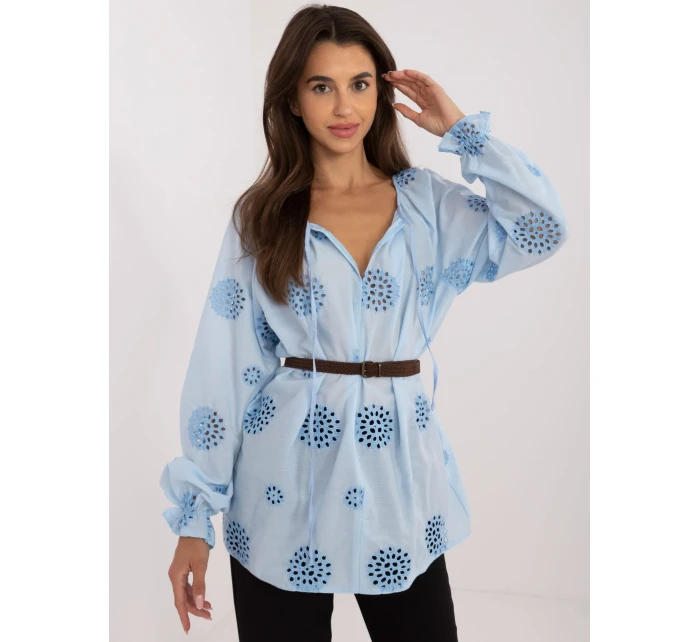 Halenka LK BZ 509747.80 světle modrá Halenka LK BZ 509747.80 světle modrá