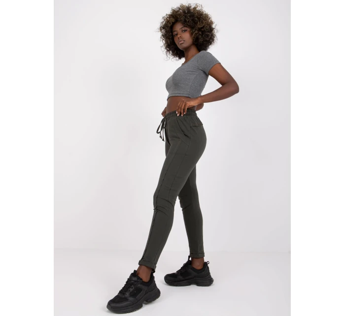 Tepláky RV DR 3589.08X tmavá khaki