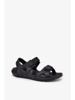 Dámské pěnové sandály na platformě Big Star – černé Dámské pěnové sandály na platformě Big Star – černé