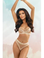 Dámské tanga V-11085 Béžová - Axami