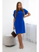 Šaty s kapsami chrpově modrá Šaty s kapsami chrpově modrá