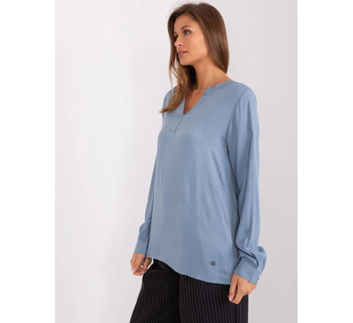 Halenka D73792M11081A šedá modrá