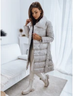 Dámský prošívaný kabát LONDON PREMIUM beige FashionStreet TY3162