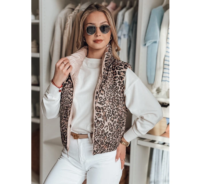 Dámská krátká oboustranná vesta CHIPUFF růžová FashionStreet TY4823