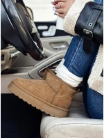 Dámské sněhule na platformě béžové FashionStreet ZY1066