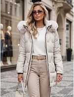Kurtka damska zimowa pikowana z kapturem model 22540487 - FashionStreet Kurtka damska zimowa pikowana z kapturem model 22540487 - FashionStreet