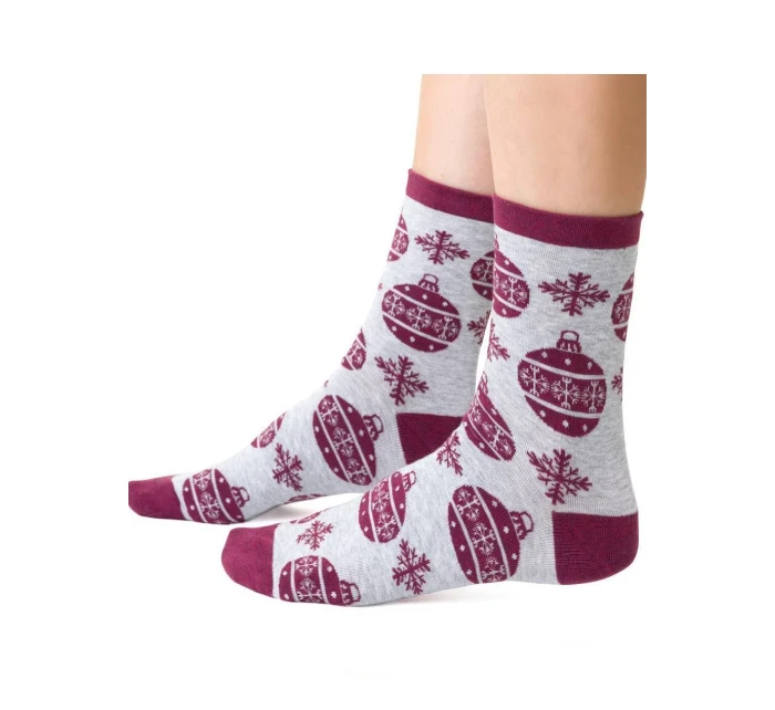 Ponožky Steven art.136 Świąteczne damskie 35-40