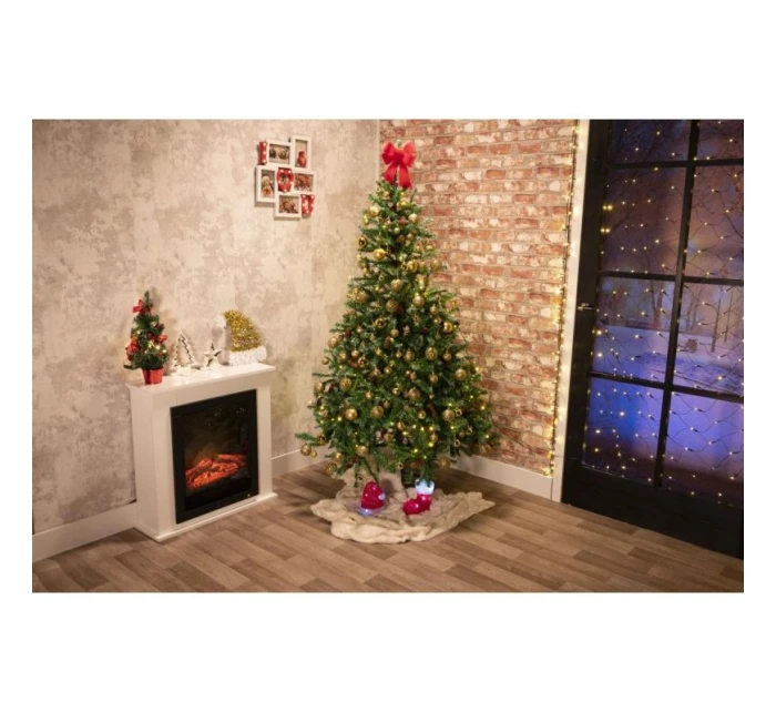 DEKORATIVNÍ PLASTOVÁ CETKA 6CM SADA 35 KS ZLATÁ