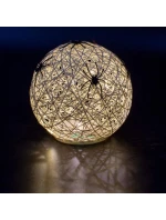 DEKORATIVNÍ KOULE VEDLA PAVOUK LAMPA 15CM HALLOWEEN BÍLÁ DEKORATIVNÍ KOULE VEDLA PAVOUK LAMPA 15CM HALLOWEEN BÍLÁ