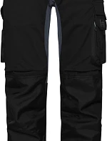 Daiber JN 1812 (25-28) Pracovní strečové kalhoty "Slim Line" 02.112S black/carbon