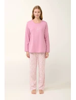 Bavlněné dámské pyžamo s potiskem model 20617694 - Vamp