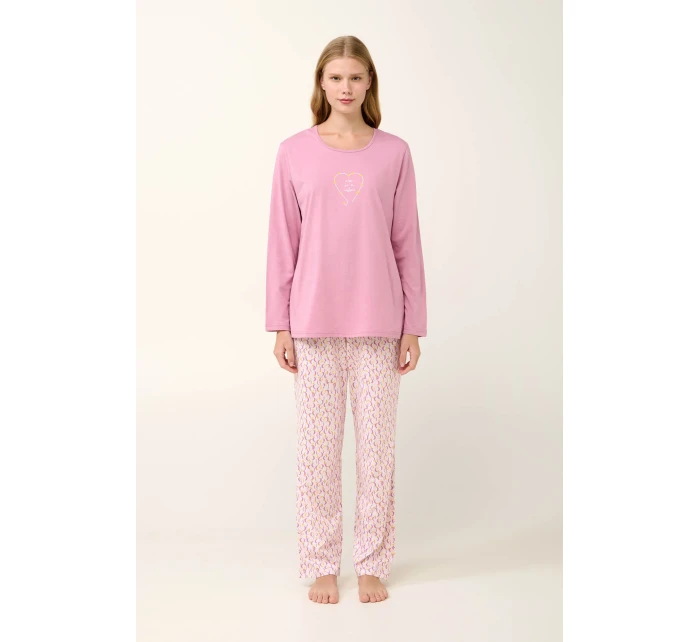 Bavlněné dámské pyžamo s potiskem model 20617694 - Vamp