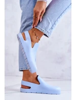 Módní gumové dřeváky modre Meriko Módní gumové dřeváky modre Meriko