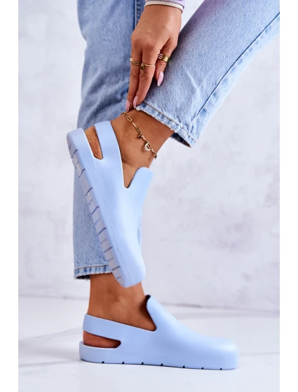 Módní gumové dřeváky modre Meriko Módní gumové dřeváky modre Meriko