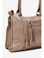 Velká taška z imitace kůže Zlatá model 22220885 - Flora&Co