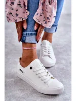 Dámské nízké kožené tenisky Big Star model 19974656 Bílé - Big Star Shoes Dámské nízké kožené tenisky Big Star model 19974656 Bílé - Big Star Shoes