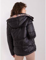 Černá zateplená zimní bunda
