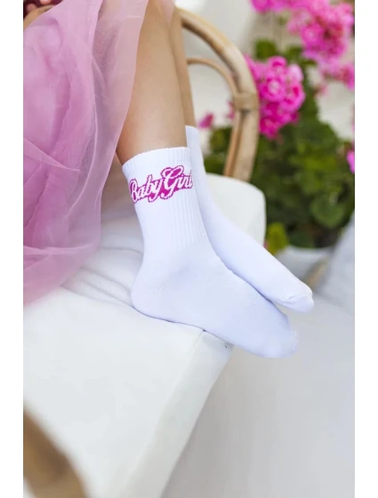 Dětské a juniorské ponožky Baby Girl – bílé Dětské a juniorské ponožky Baby Girl – bílé