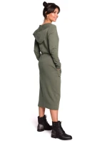 Dámské šaty model 21782939 Khaki tmavě zelená - BeWear