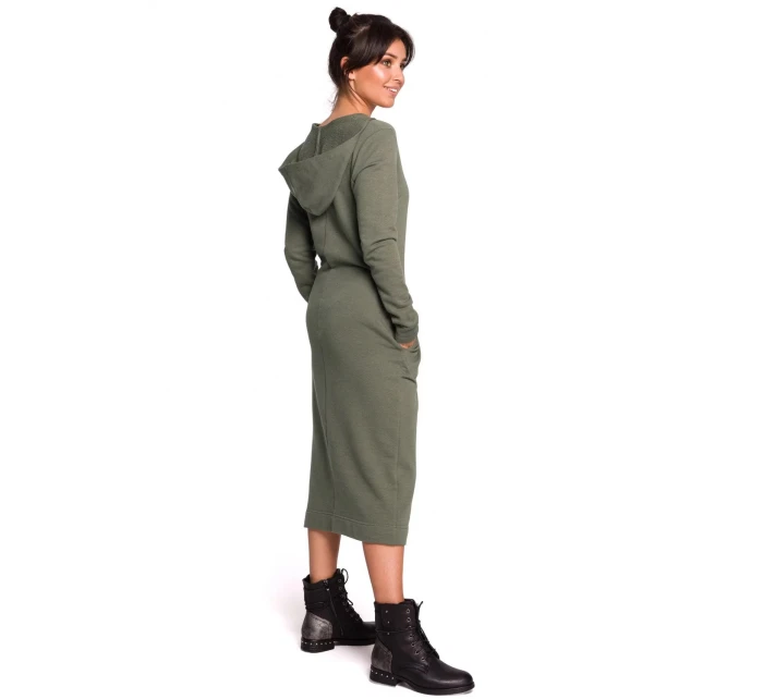 Dámské šaty model 21782939 Khaki tmavě zelená - BeWear