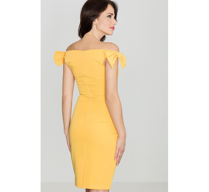 Dámské šaty model 18461831 tmavě žlutá - Katrus